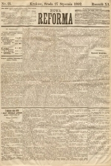 Nowa Reforma. 1892, nr 21