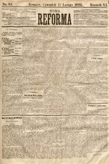 Nowa Reforma. 1892, nr 33