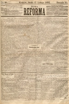 Nowa Reforma. 1892, nr 38