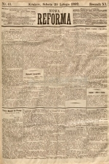 Nowa Reforma. 1892, nr 41