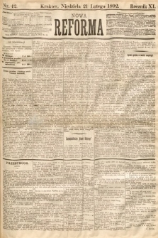 Nowa Reforma. 1892, nr 42