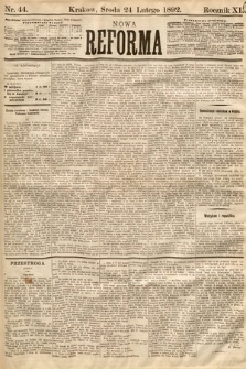Nowa Reforma. 1892, nr 44