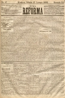 Nowa Reforma. 1892, nr 47