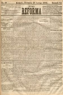 Nowa Reforma. 1892, nr 48