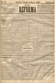 Nowa Reforma. 1892, nr 53