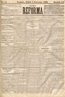 Nowa Reforma. 1892, nr 75
