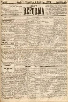 Nowa Reforma. 1892, nr 80