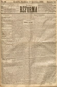 Nowa Reforma. 1892, nr 83