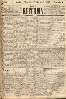 Nowa Reforma. 1892, nr 89