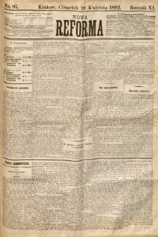 Nowa Reforma. 1892, nr 97