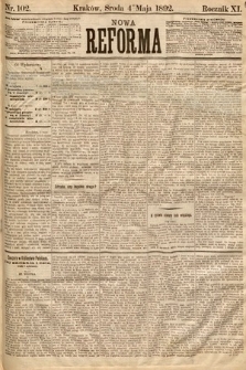 Nowa Reforma. 1892, nr 102