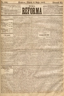 Nowa Reforma. 1892, nr 104