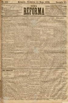 Nowa Reforma. 1892, nr 112