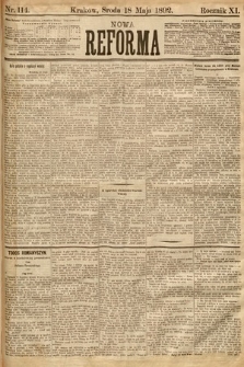 Nowa Reforma. 1892, nr 114