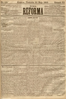 Nowa Reforma. 1892, nr 118