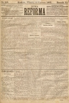 Nowa Reforma. 1892, nr 135