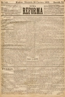 Nowa Reforma. 1892, nr 145