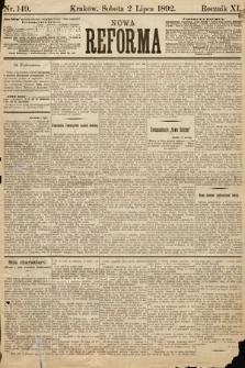 Nowa Reforma. 1892, nr 149