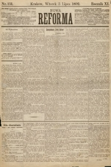 Nowa Reforma. 1892, nr 151
