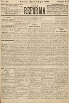 Nowa Reforma. 1892, nr 154