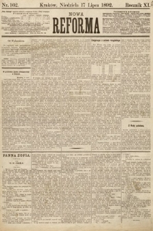 Nowa Reforma. 1892, nr 162