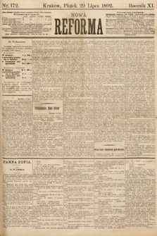 Nowa Reforma. 1892, nr 172