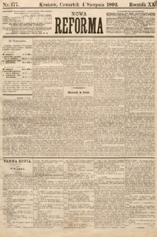 Nowa Reforma. 1892, nr 177