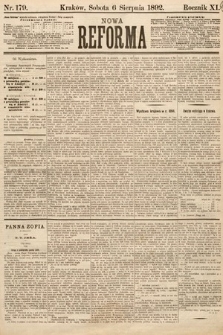 Nowa Reforma. 1892, nr 179