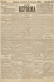 Nowa Reforma. 1892, nr 183