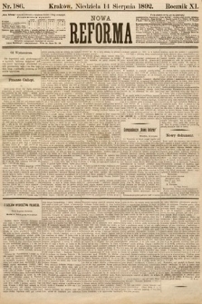 Nowa Reforma. 1892, nr 186