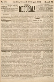 Nowa Reforma. 1892, nr 188