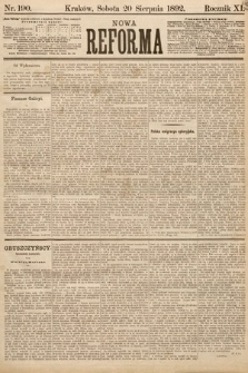 Nowa Reforma. 1892, nr 190