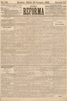 Nowa Reforma. 1892, nr 195