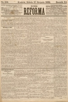 Nowa Reforma. 1892, nr 196