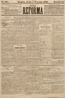 Nowa Reforma. 1892, nr 205