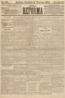 Nowa Reforma. 1892, nr 208
