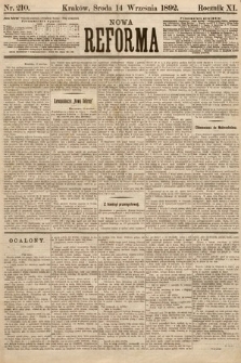 Nowa Reforma. 1892, nr 210