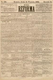 Nowa Reforma. 1892, nr 216