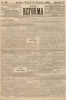 Nowa Reforma. 1892, nr 221