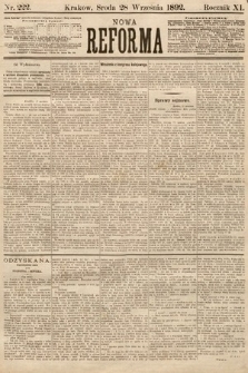 Nowa Reforma. 1892, nr 222