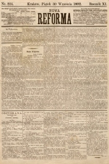 Nowa Reforma. 1892, nr 224