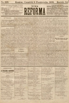 Nowa Reforma. 1892, nr 229