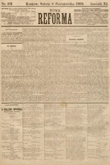 Nowa Reforma. 1892, nr 231