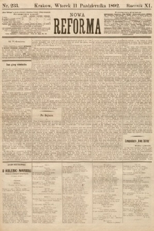 Nowa Reforma. 1892, nr 233
