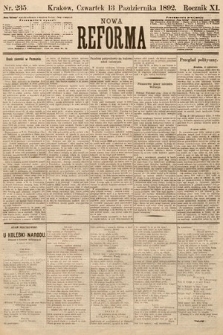 Nowa Reforma. 1892, nr 235