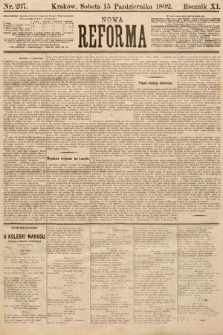 Nowa Reforma. 1892, nr 237