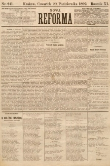 Nowa Reforma. 1892, nr 241