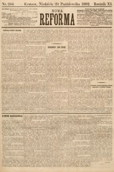 Nowa Reforma. 1892, nr 244