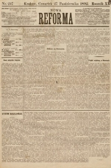 Nowa Reforma. 1892, nr 247