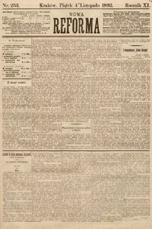 Nowa Reforma. 1892, nr 253